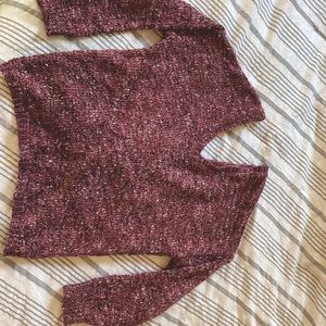 Francesca’s sweater. Worn twice. Open back. Super soft. Lightweight.
